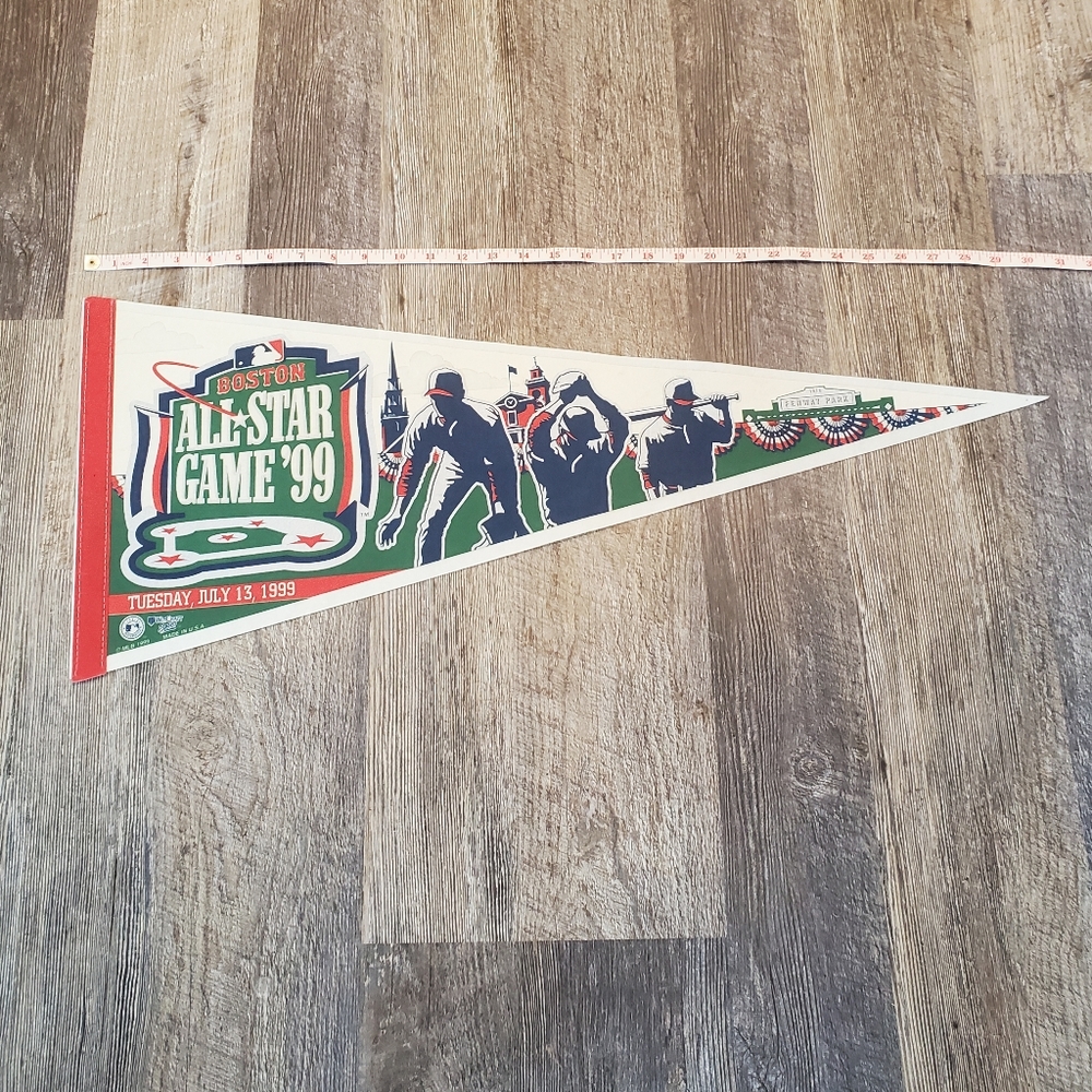 Vintage MLB 1999 All Star Game Boston Red Sox Felt Pennant Fenway Park